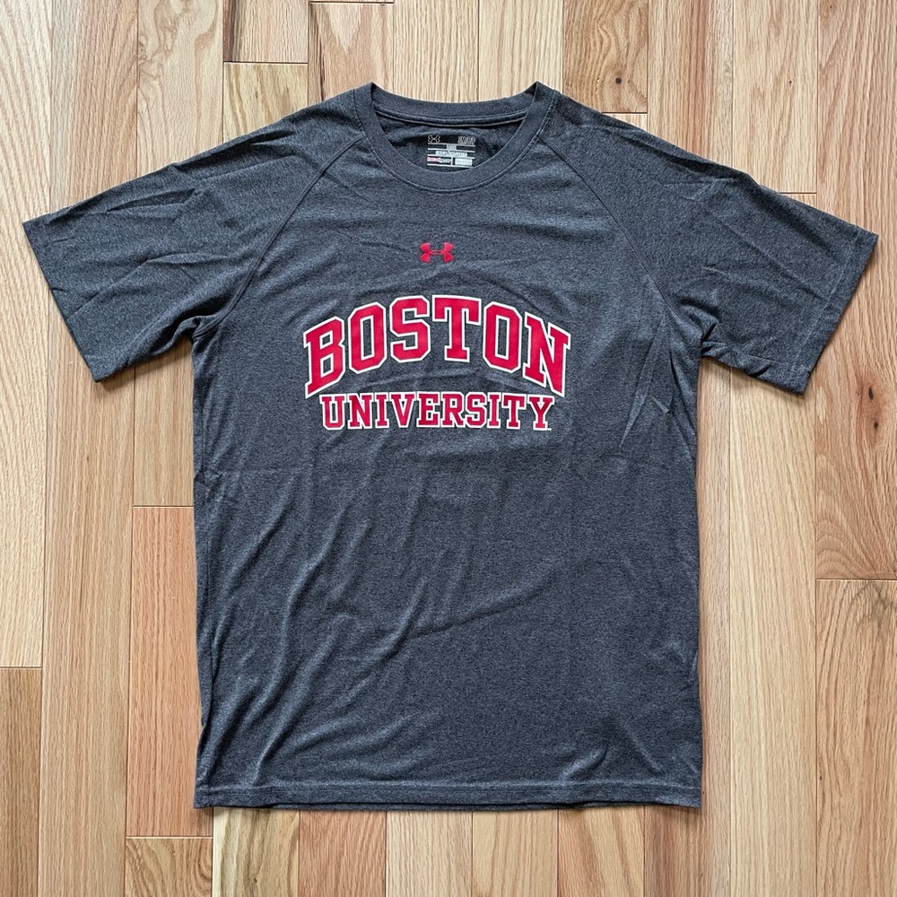 Boston University Under Armour Performance Cotton Short Sleeve Tee